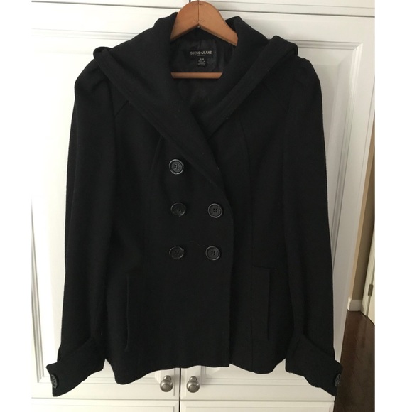 short black peacoat
